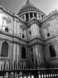 Low angle view of historical building against sky