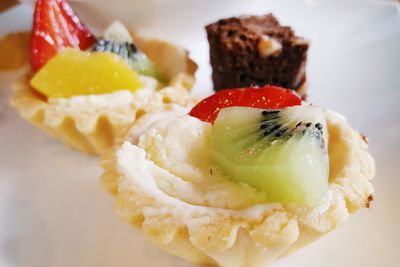 Close-up of ice cream in plate