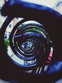 Close-up of spiral staircase