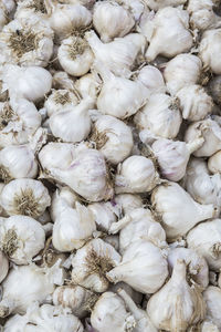 Full frame shot of garlic