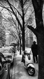 People walking on road