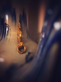 Close-up of illuminated lamp