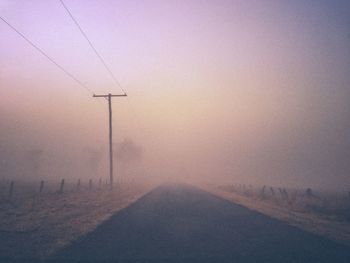 Road in foggy weather