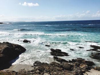 Scenic view of sea against sky