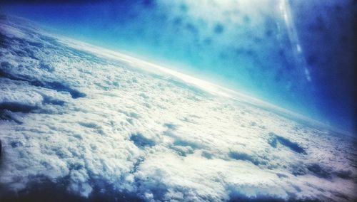 Aerial view of cloudscape