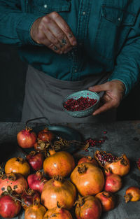 Full frame shot of apples