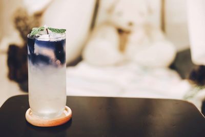 Close-up of drink on table