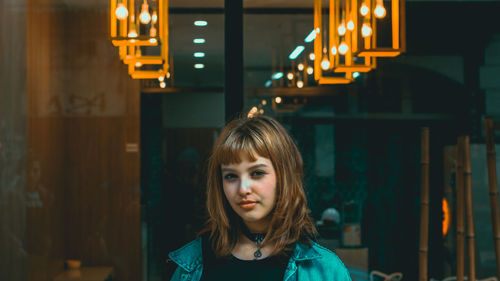 Close-up portrait of girl