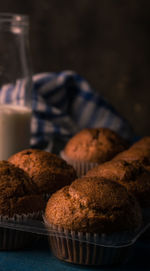 Close-up of bread on table