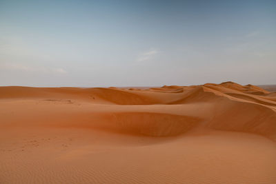 Scenic view of desert against sky