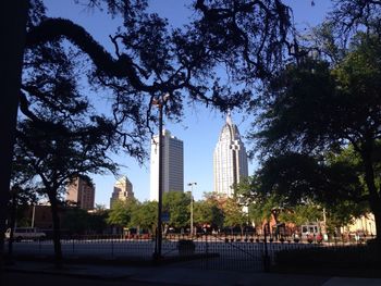 Modern buildings in city