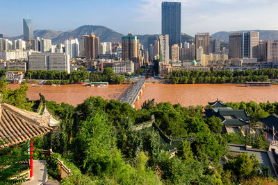 View of buildings in city