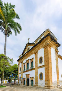 Ancient church in historic center of paraty city