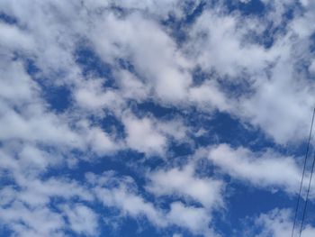 Low angle view of clouds in sky