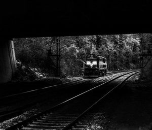 Train on railroad track