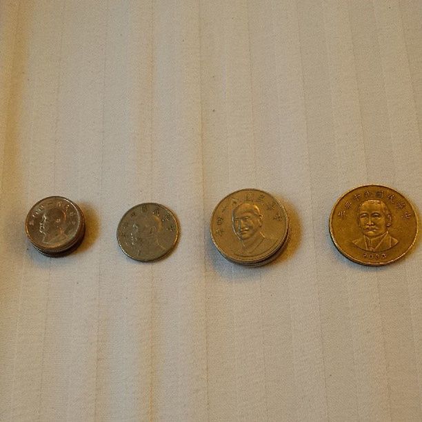 indoors, close-up, number, metal, text, still life, communication, old, wall - building feature, western script, coin, no people, metallic, old-fashioned, rusty, wood - material, antique, finance, table, wall