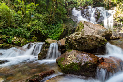 Long exposure shot of a waterfall 