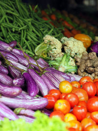 Close-up of vegetables for sale at market stall