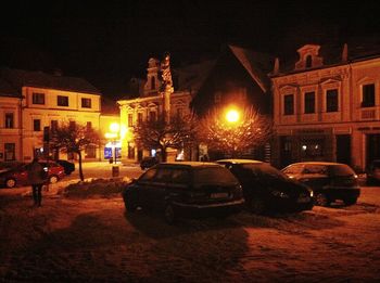 City street at night