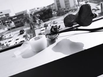 Panoramic view of drink on table