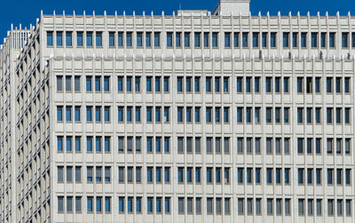 Low angle view of modern building in city