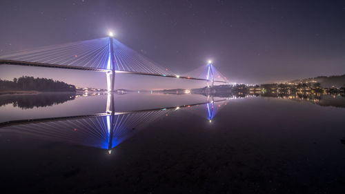 Uddevalla bridge in the evening