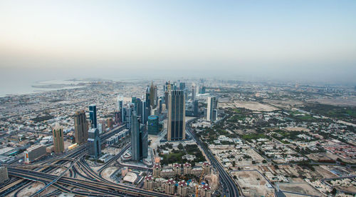 High angle view of cityscape