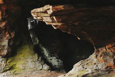 Rock formation in cave