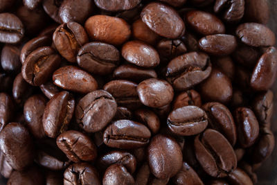 Full frame shot of coffee beans