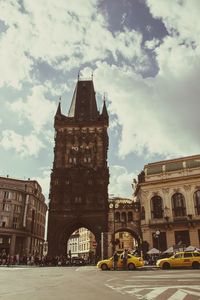 View of historical building against sky in city
