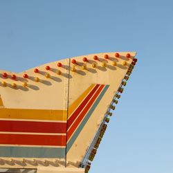 Low angle view of clear blue sky