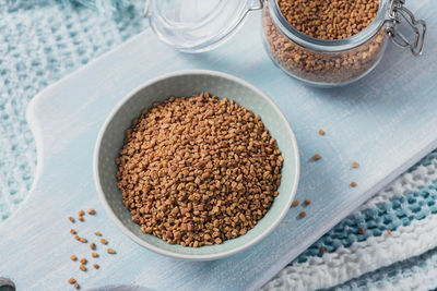 Bowl of fenugreek dry seeds