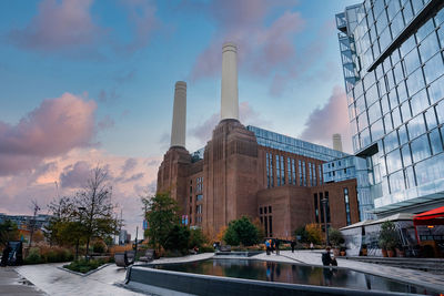 New battersea power station in london england uk operating as a new shopping mall