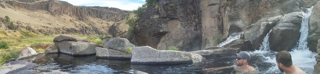 Scenic view of rock formations