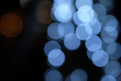 Defocused image of illuminated lights