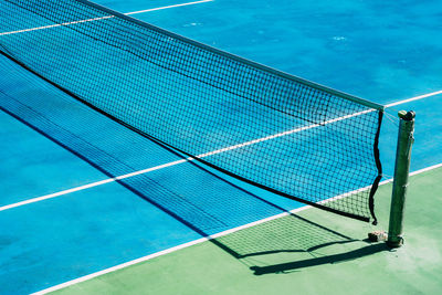 High angle view of net