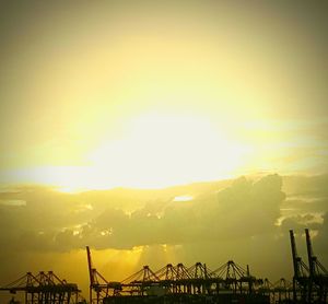 Scenic view of landscape at sunset