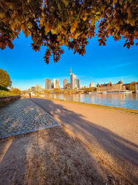 View of beach against sky during autumn