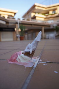 Close-up of ice cream cone