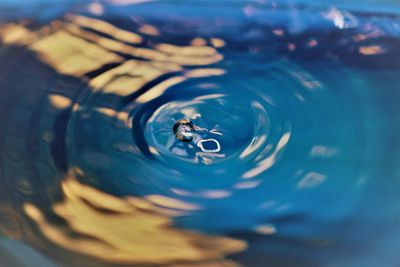 Close-up of rippled water