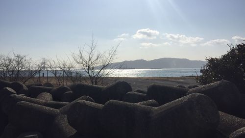 Panoramic view of sea against sky