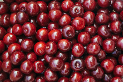 Full frame shot of cherries