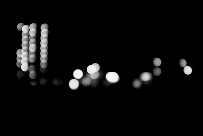 Defocused lights at night