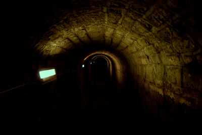 Interior of abandoned tunnel