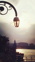 View of lamp post against sky