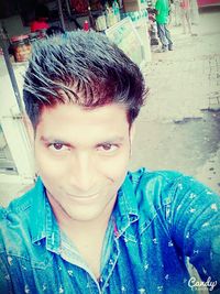 looking at camera