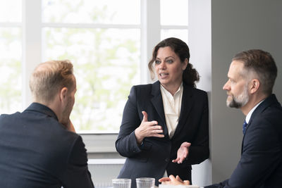 Business people having meeting in office