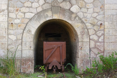 Entrance of old building