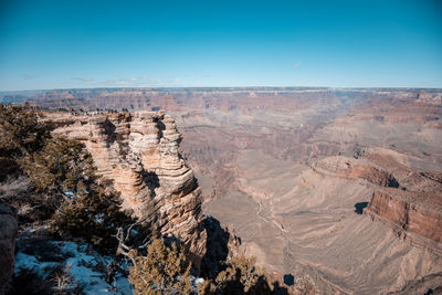 Scenic view of dramatic landscape against sky