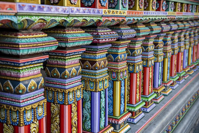 Full frame shot of colorful containers